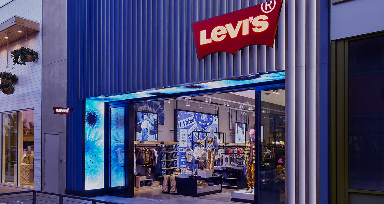 Levi's browser holiday layout