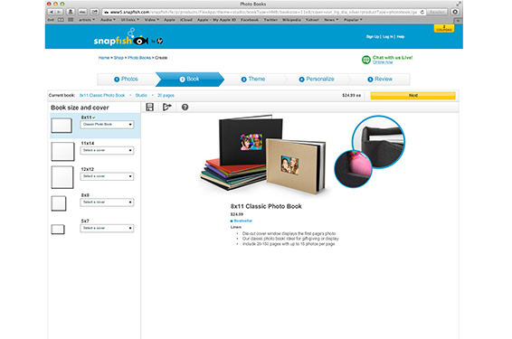 Photobook create-and-order flow